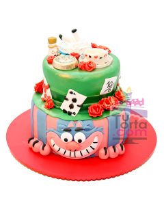 Torta Alicia en el Pais de las Maravillas Gato