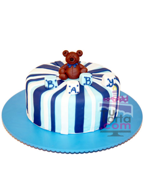 Torta para Baby Shower Osito