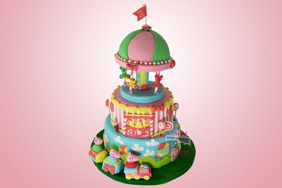 Torta de Pepa Pig Base Giratoria