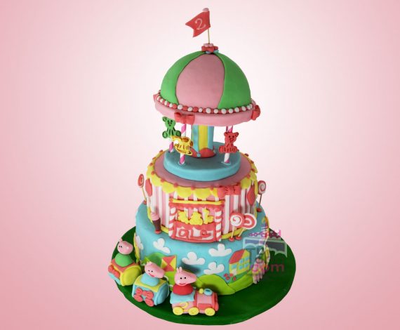 Torta de Pepa Pig Base Giratoria